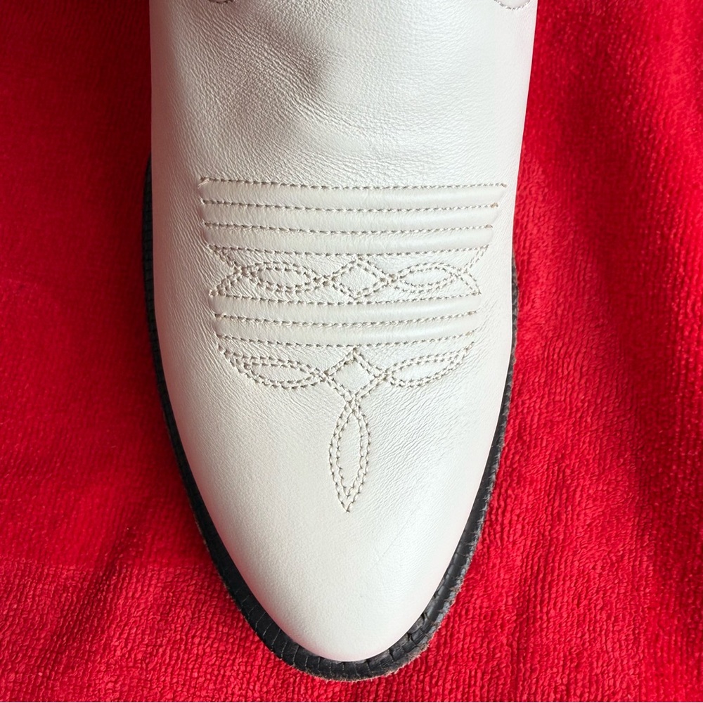 Ariat Women's White Western Boots 9B Country Teal Turquoise BRAND NEW with Tags - Picture 9 of 12